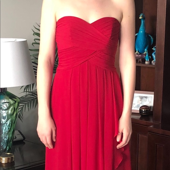 Bridesmaid dress, great condition, not hemmed. - Picture 2 of 4